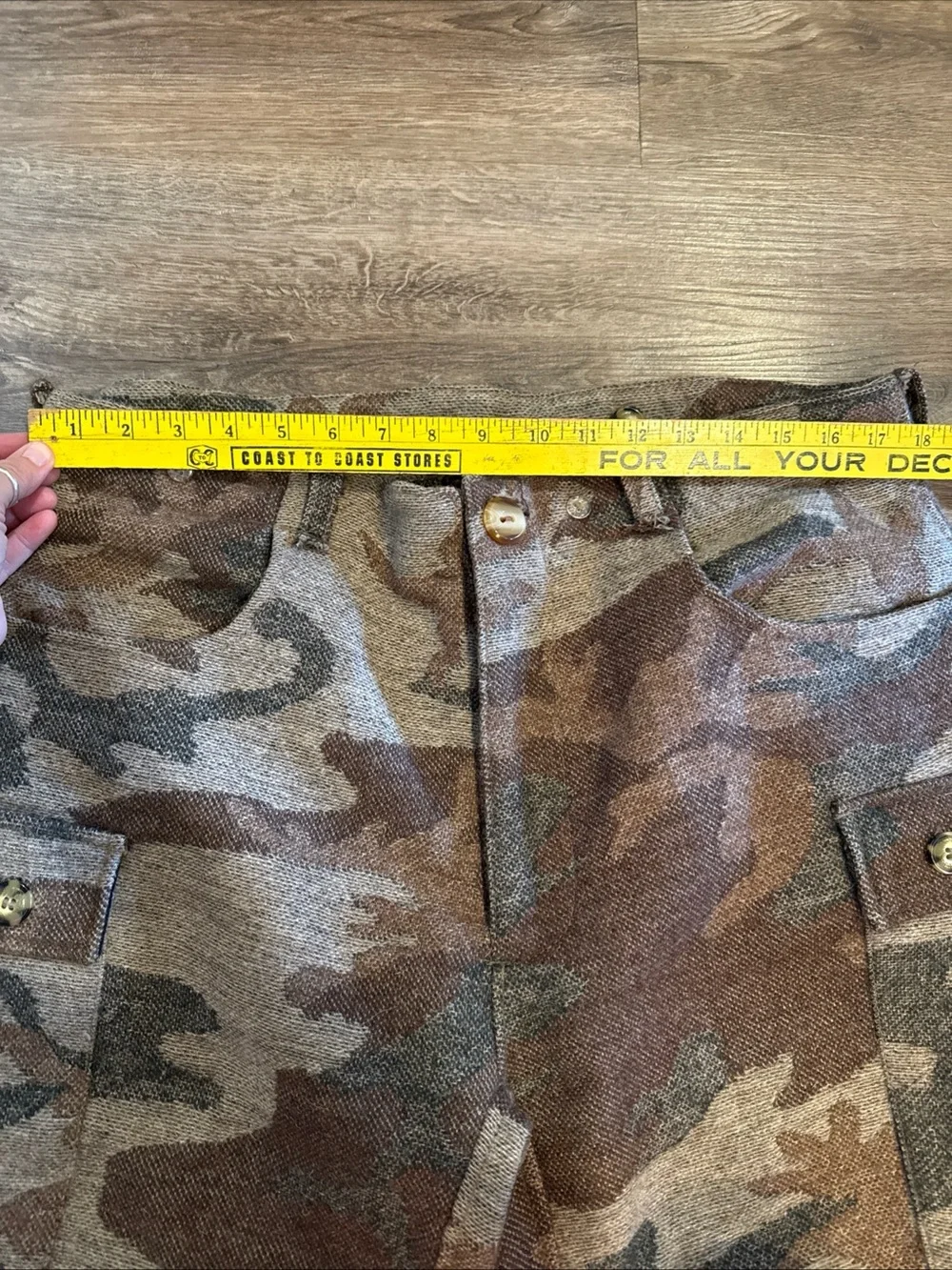 Weatherby Camo Field Coat Hunting Jacket size XL with Pants Size 36 Wool